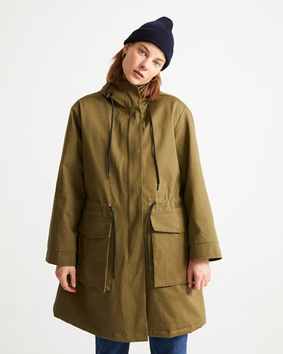 Manteau oversize vert olive - Trash Pepa de Thinking MU