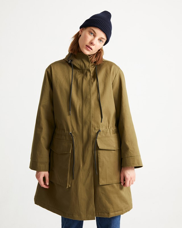 Manteau oversize vert olive - Trash Pepa de Thinking MU 2