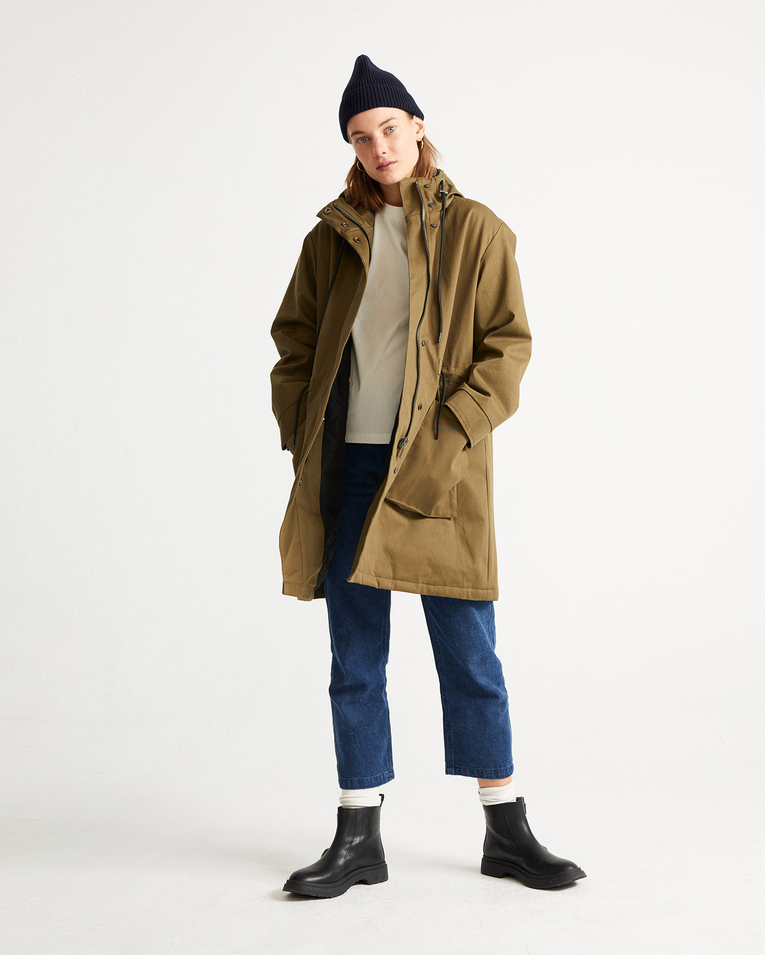 Manteau oversize vert olive - Trash Pepa de Thinking MU 3