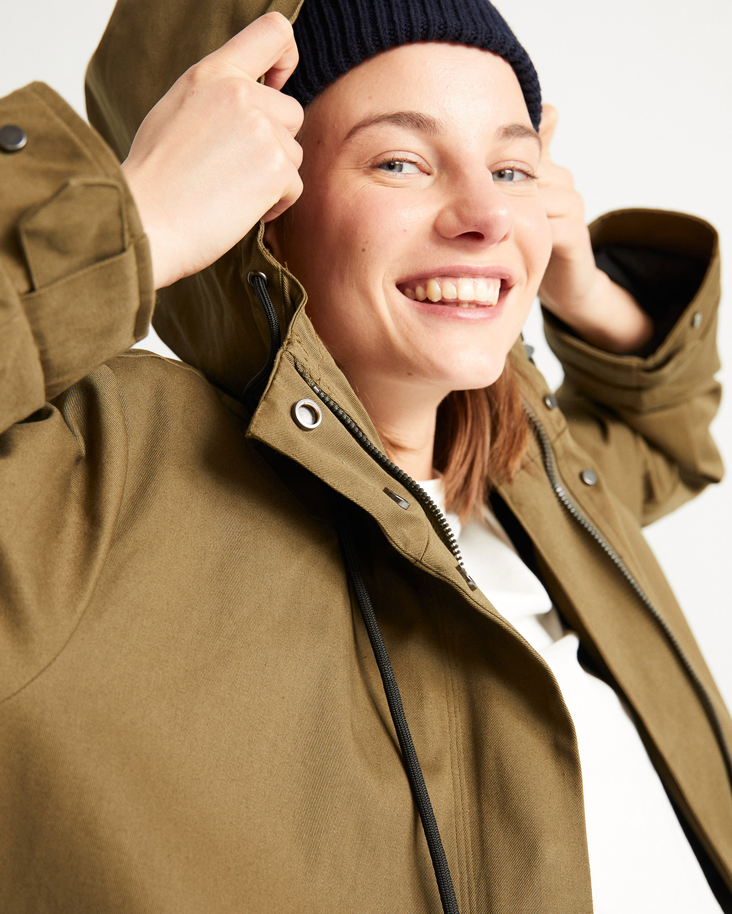 Manteau oversize vert olive - Trash Pepa de Thinking MU 4