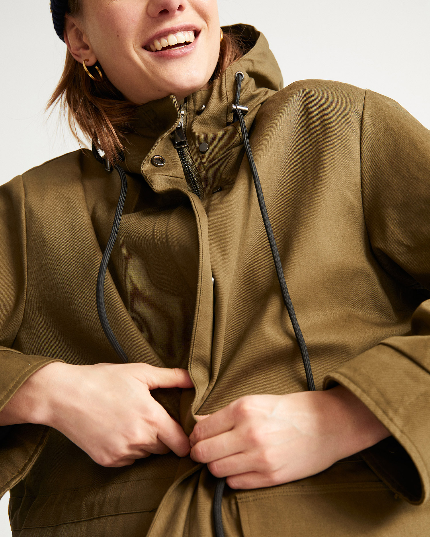 Manteau oversize vert olive - Trash Pepa de Thinking MU 6
