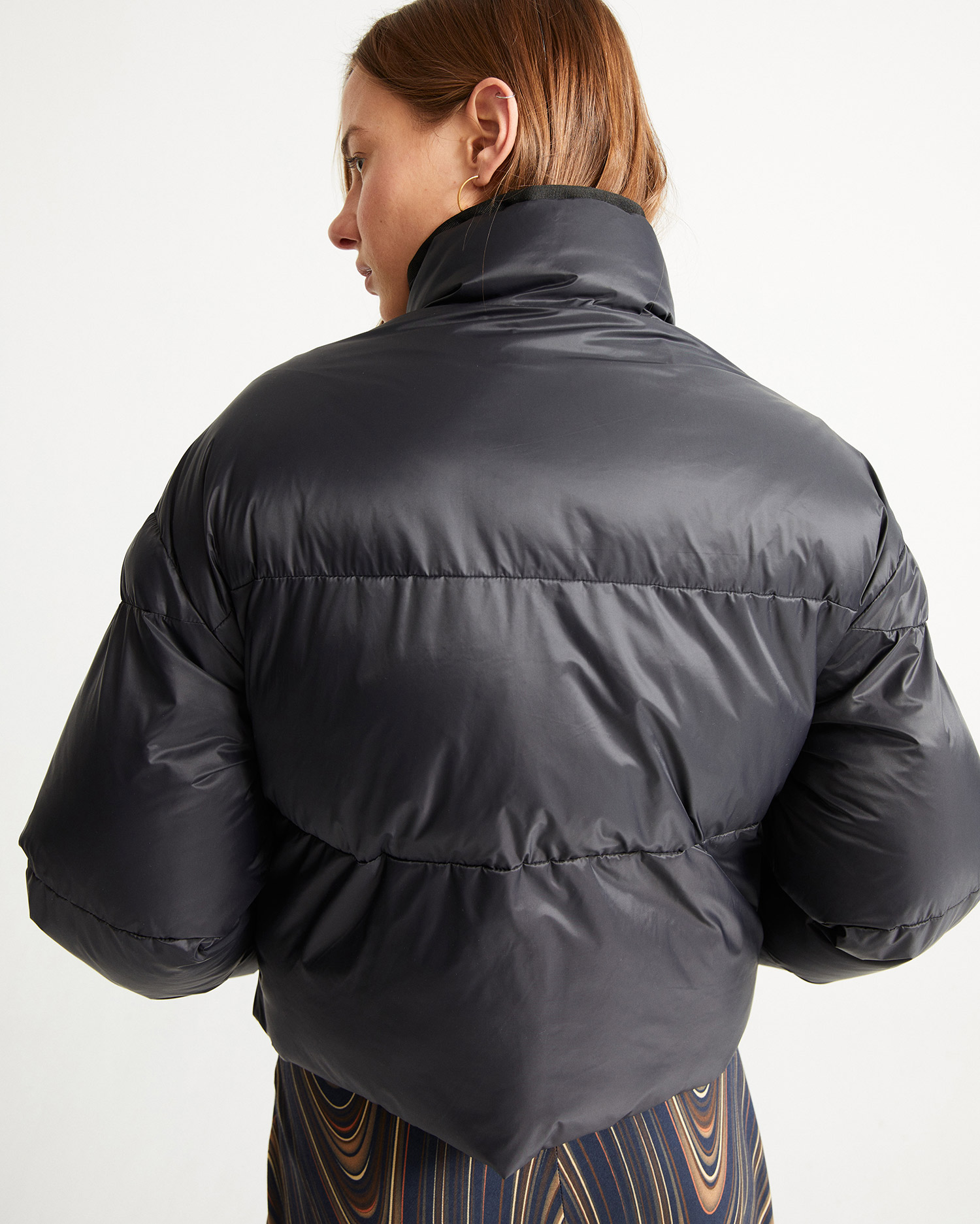 Doudoune noire Ecodown - Trash Emma de Thinking MU 5