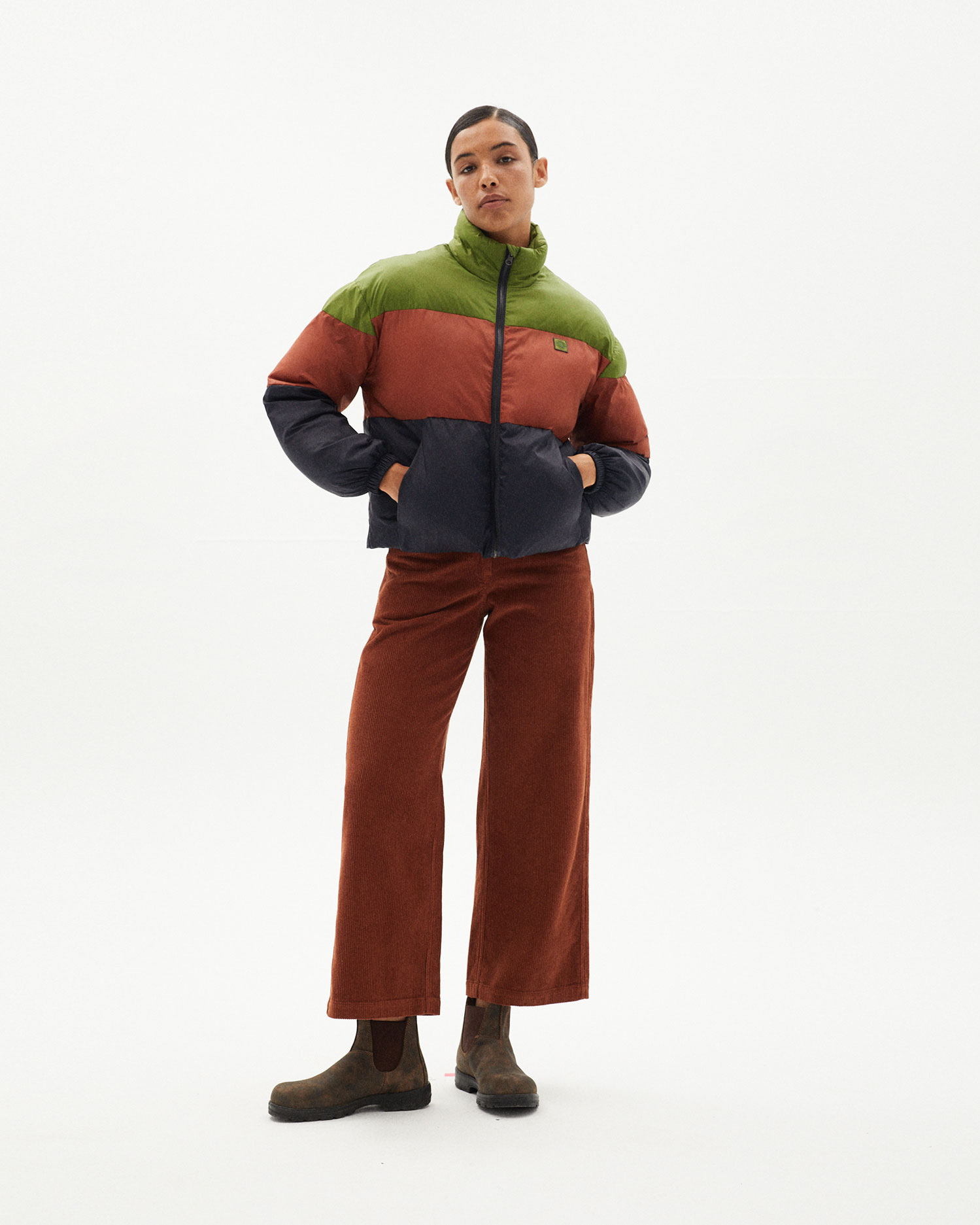 Doudoune tricolore Ecodown - Trash Emma de Thinking MU 2