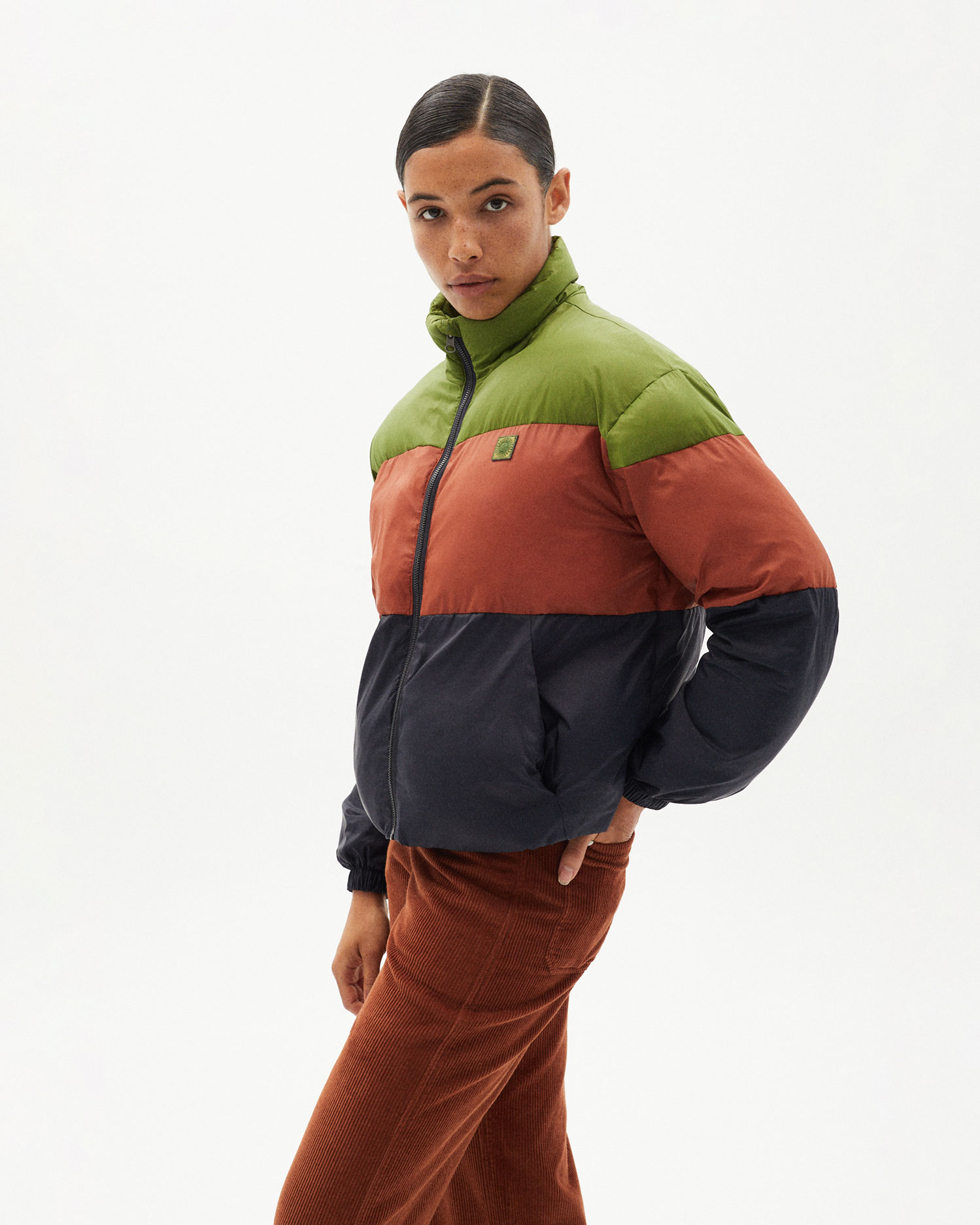 Doudoune tricolore Ecodown - Trash Emma de Thinking MU 5