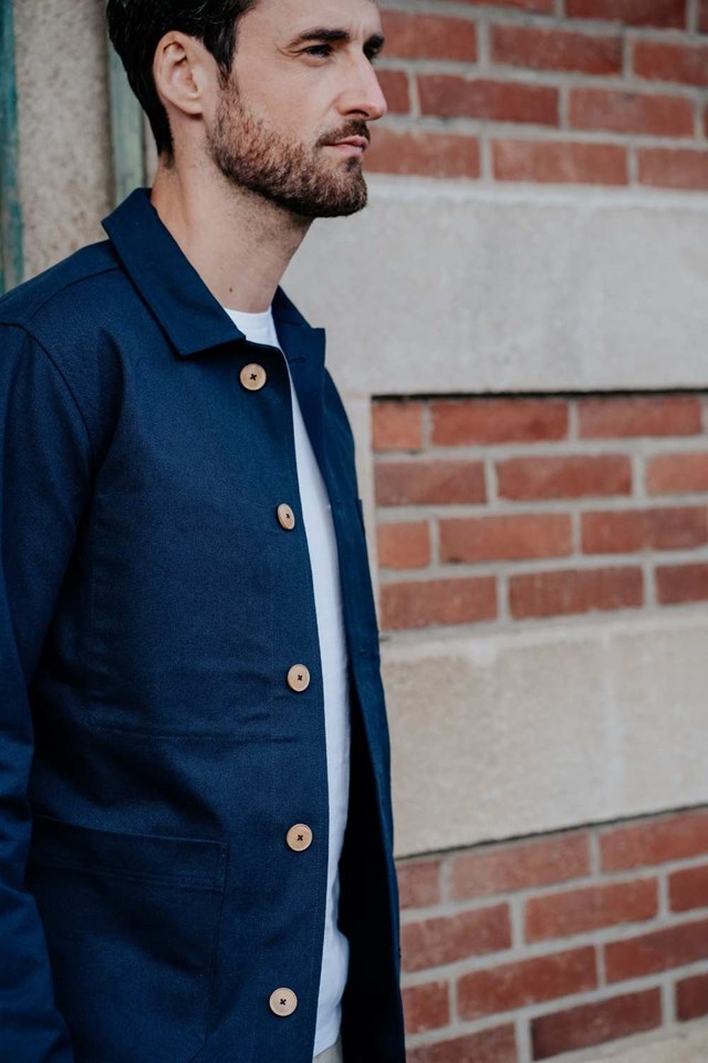Le veste 100% Recylée et Made In France - Bleu marine 4