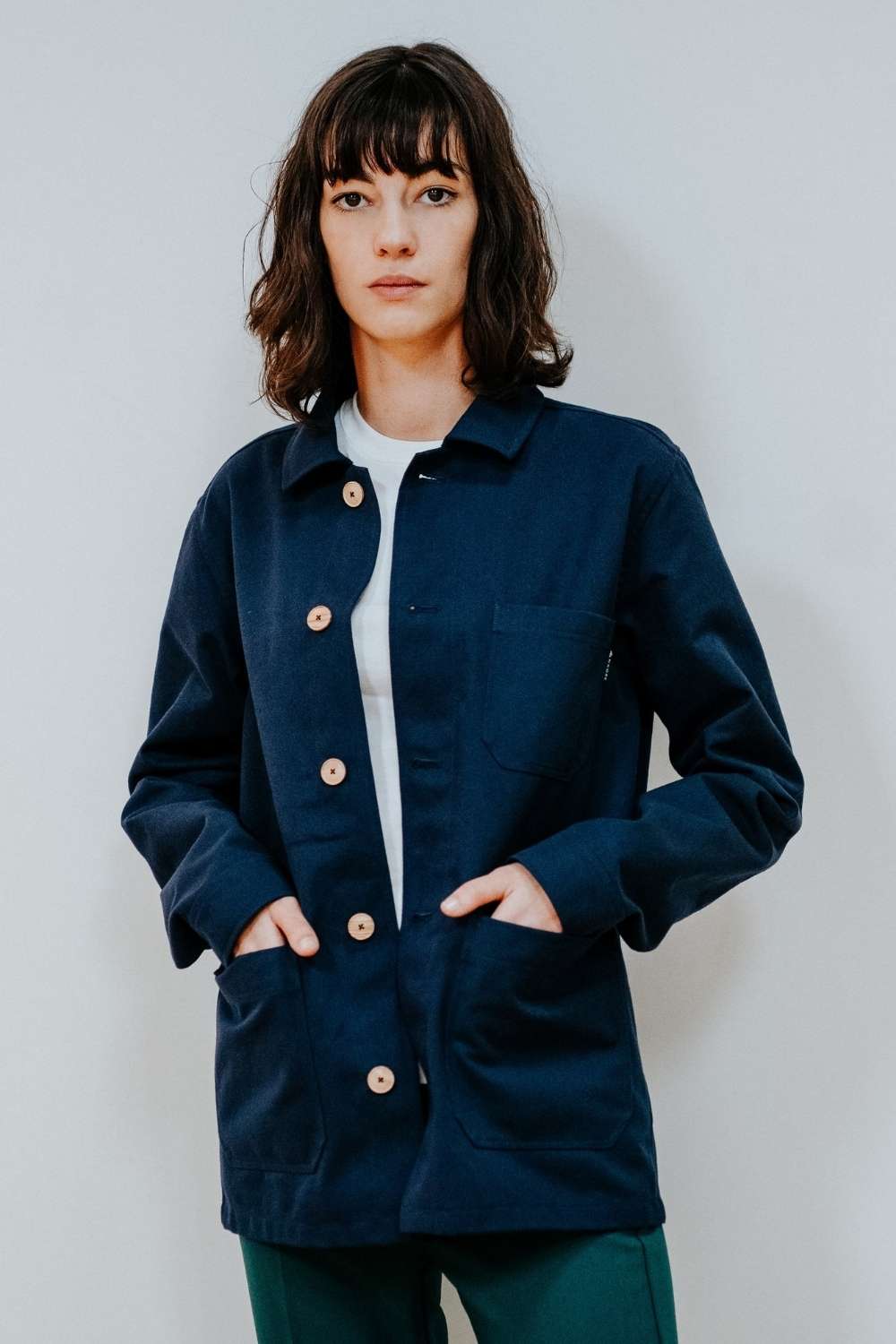 Le veste 100% Recylée et Made In France - Bleu marine 3