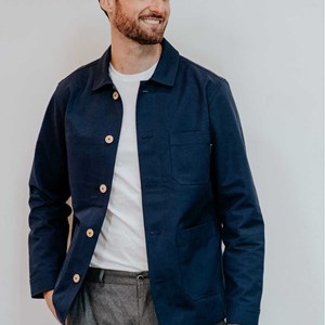 Le veste 100% Recylée et Made In France - Bleu marine
