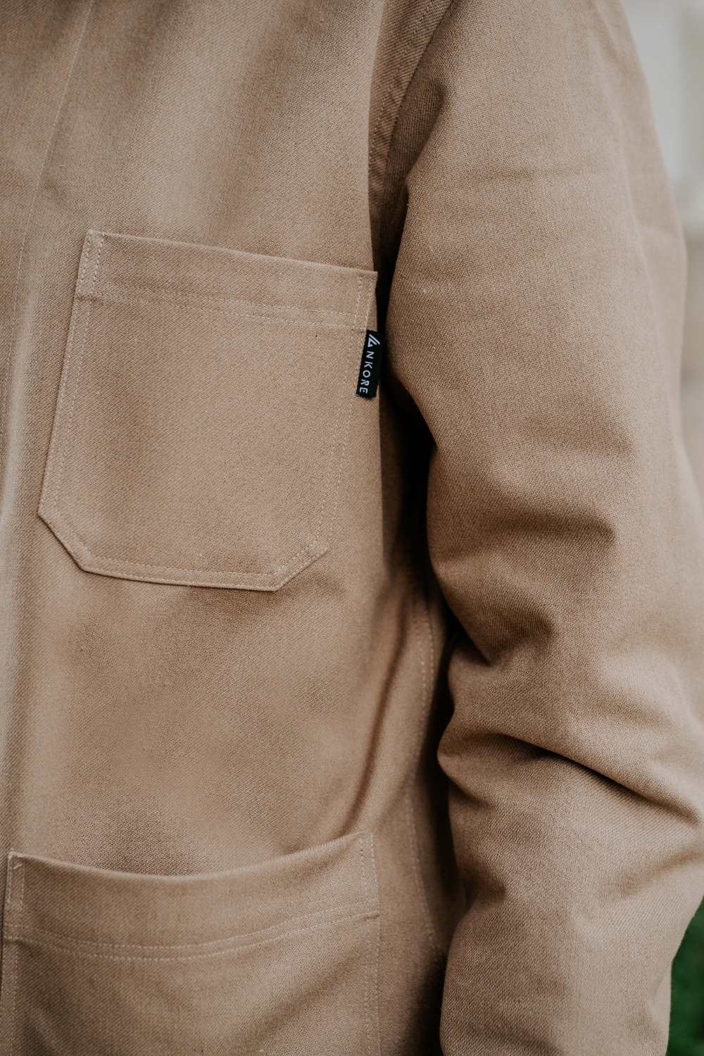 La veste 100% Recylée et Made in France- Beige 5