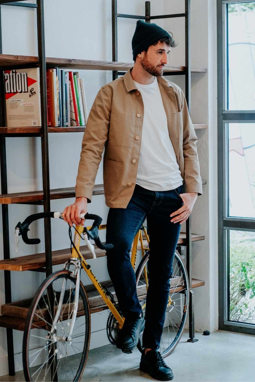 La veste 100% Recylée et Made in France- Beige 4