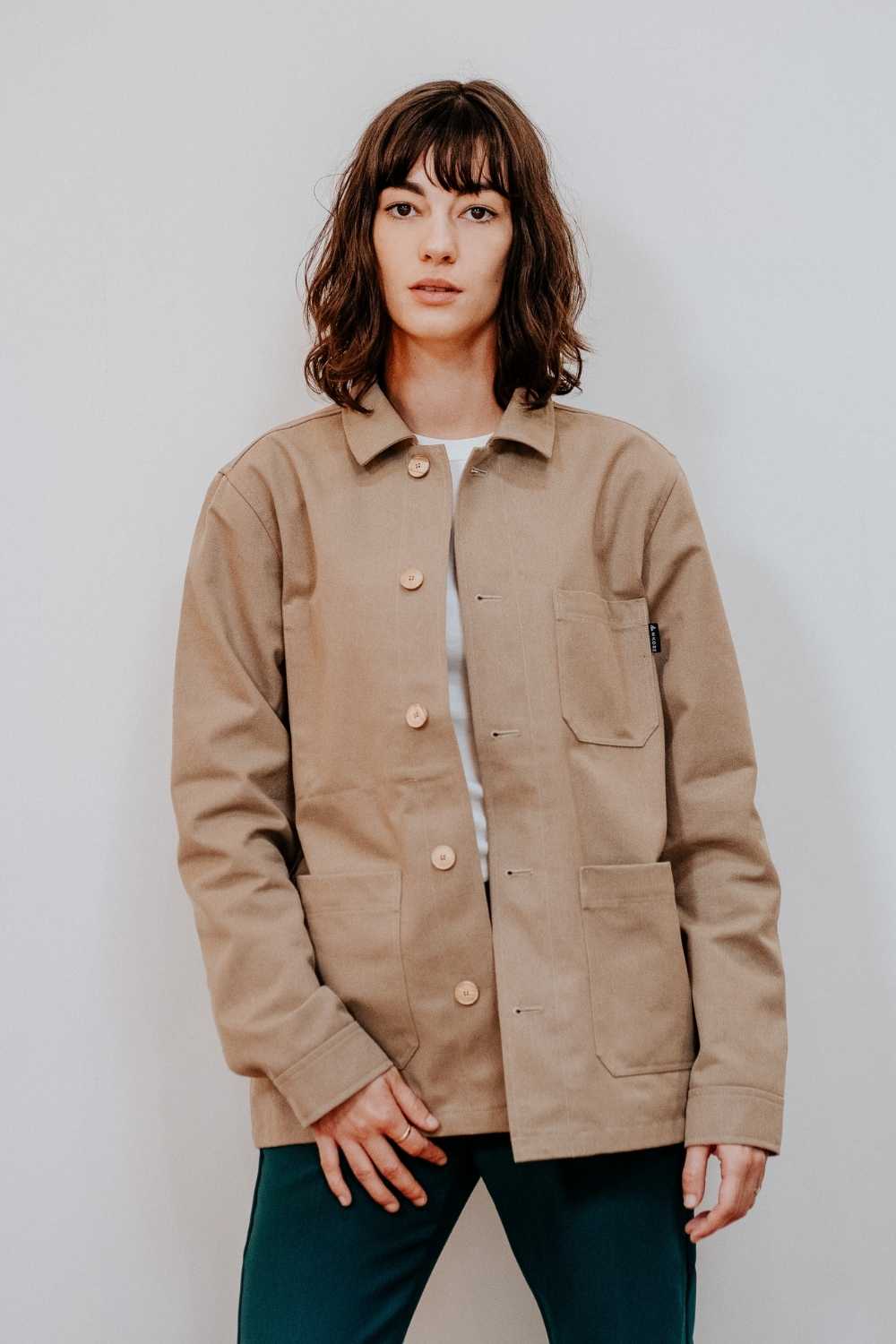 La veste 100% Recylée et Made in France- Beige 7