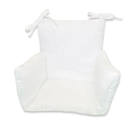 Coussin de Chaise Haute en Coton Bio Blanc