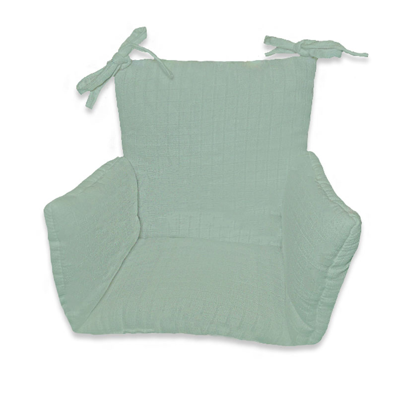Coussin de Chaise Haute en Coton Bio Vert 5