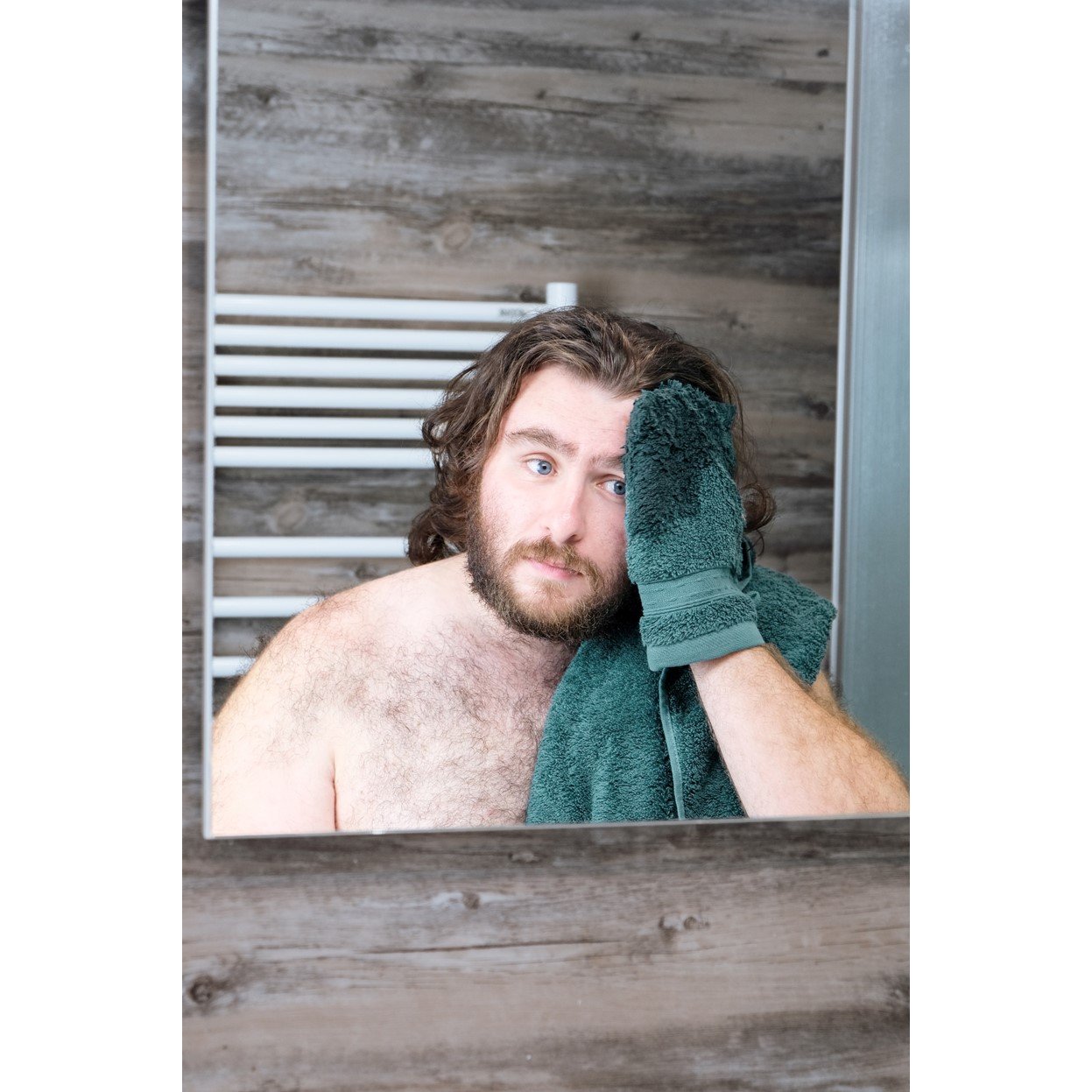 Le gant de toilette tout doux en coton bio | Bleu nébuleux 3