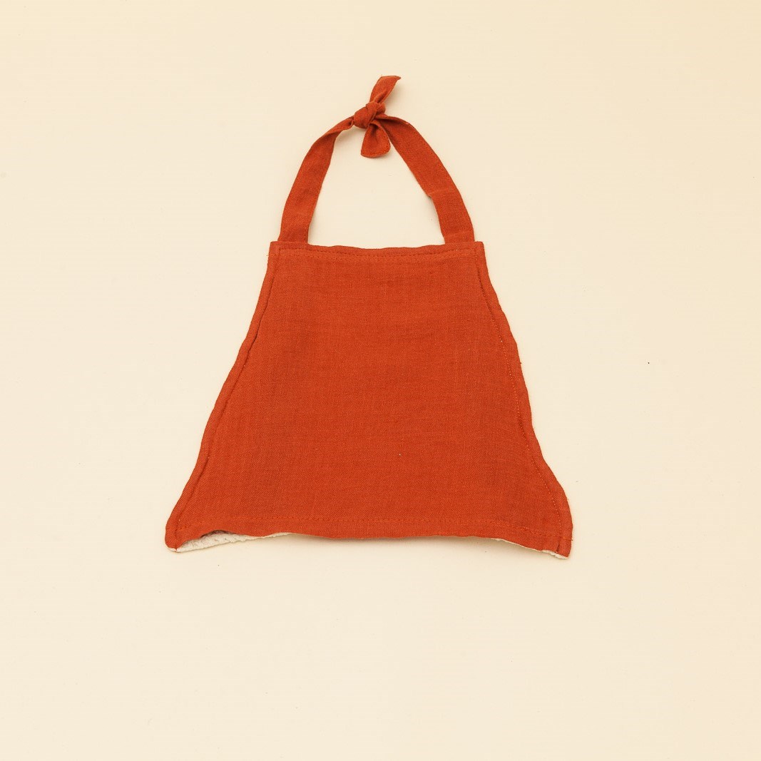 Essuie-tout en lin et coton bio - Terracotta 3