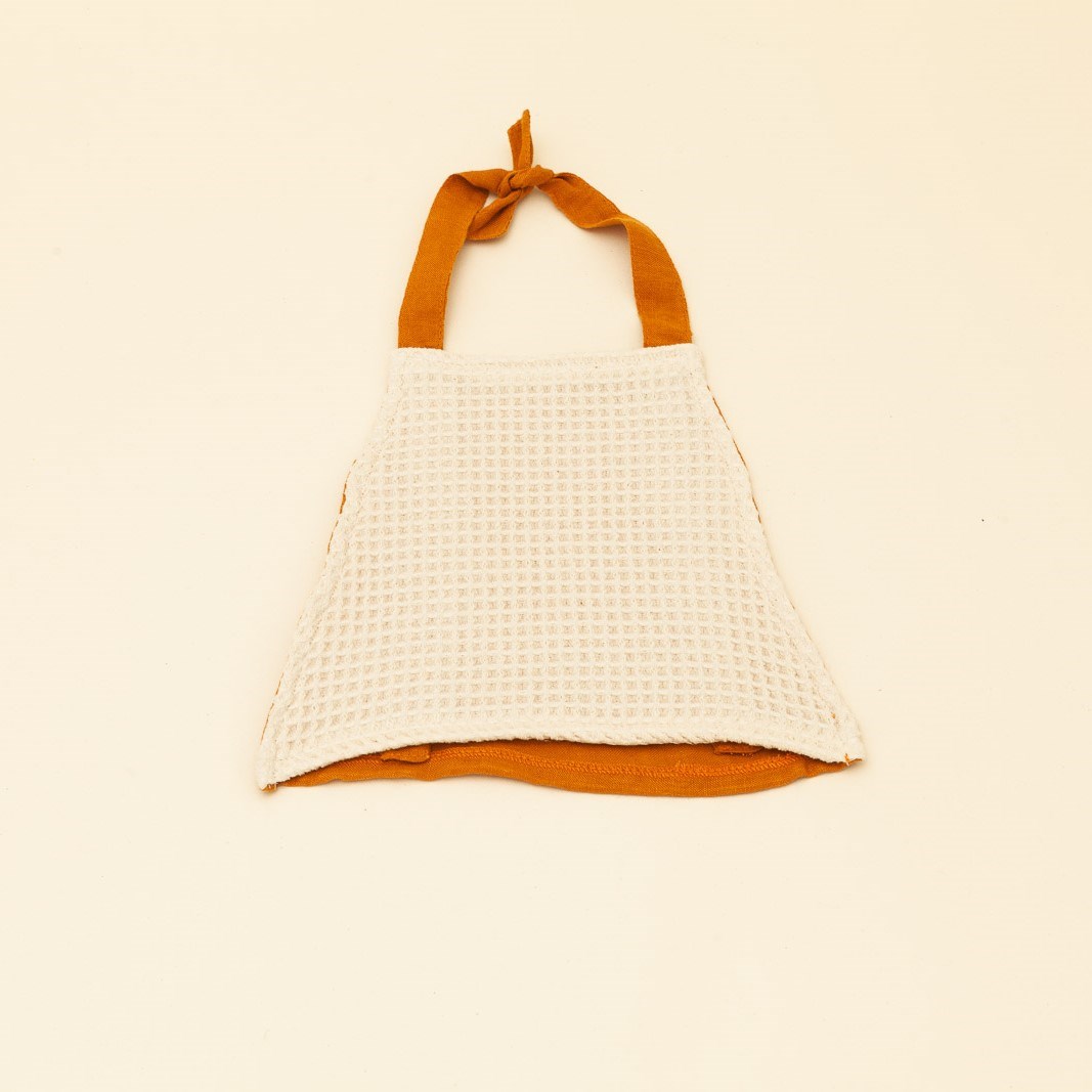 Essuie-tout en lin et coton bio - Moutarde 4