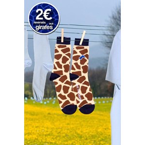 Chaussettes pour femme - girafon bleu