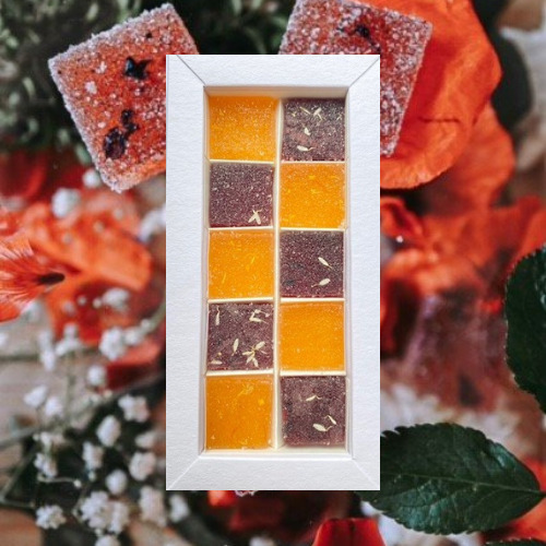 Coffret Pâtes de Fleurs biologique 10 pièces Hibiscus / Fleurs d'agrumes 4