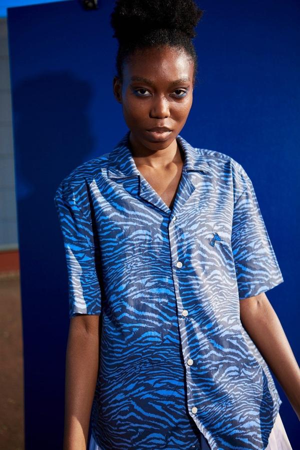 Chemisette zebra - girafon bleu 3