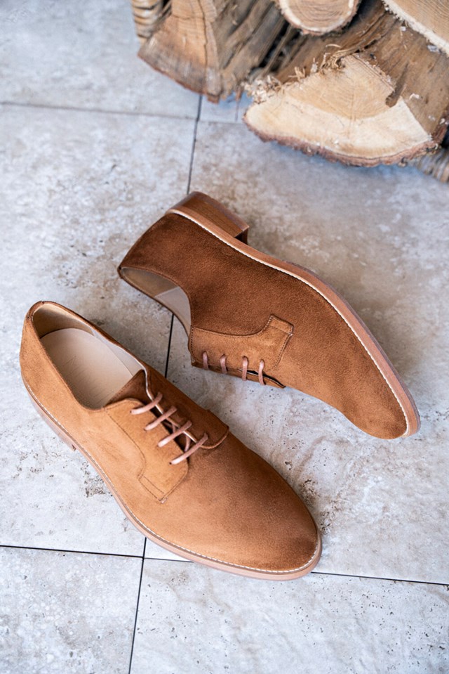 derbies Macadam noisette 100% recyclées, végétales et naturelles