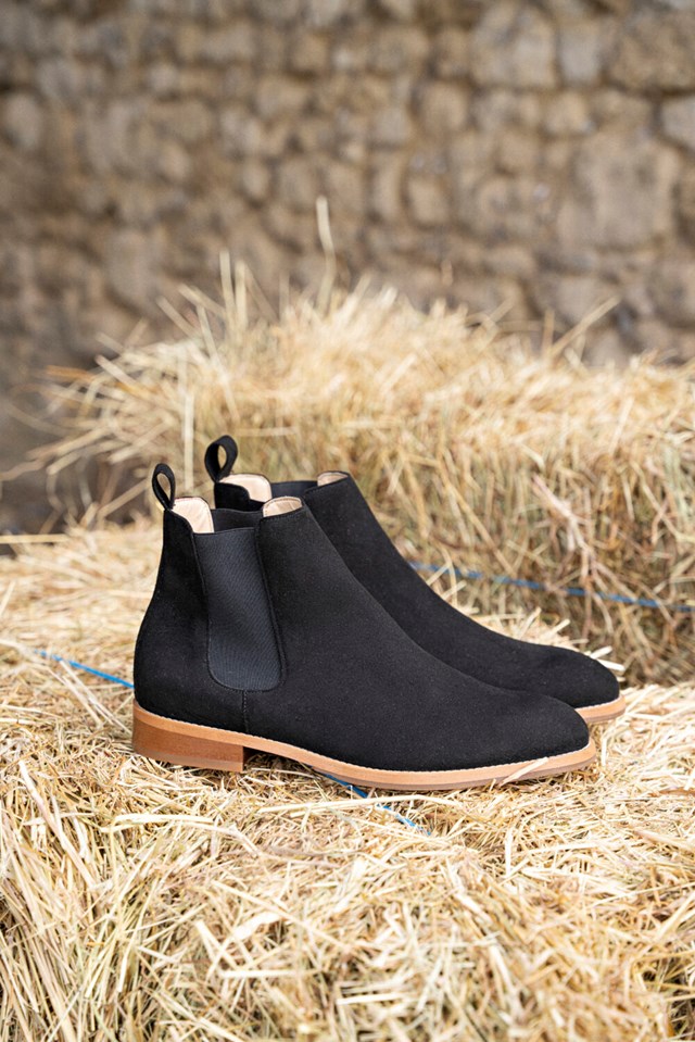 chelsea boots Taïga noir 100% recyclées, végétales et naturelles de profil