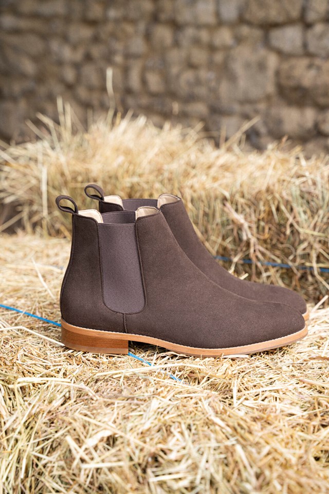 chelsea boots Taïga chocolat 100% recyclées, végétales et naturelles de profil