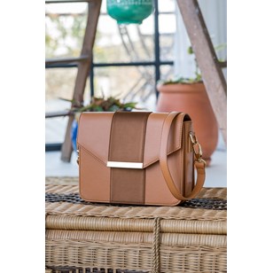 Sac bandoulière Poésie vegan - Camel