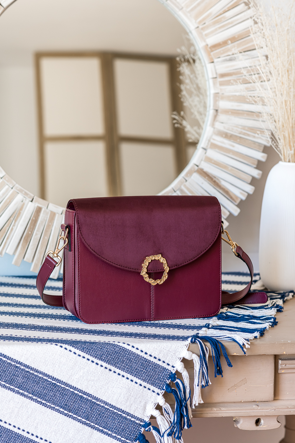 sac bandoulière Stellan grand cru 100% recyclé, végétal et naturel face