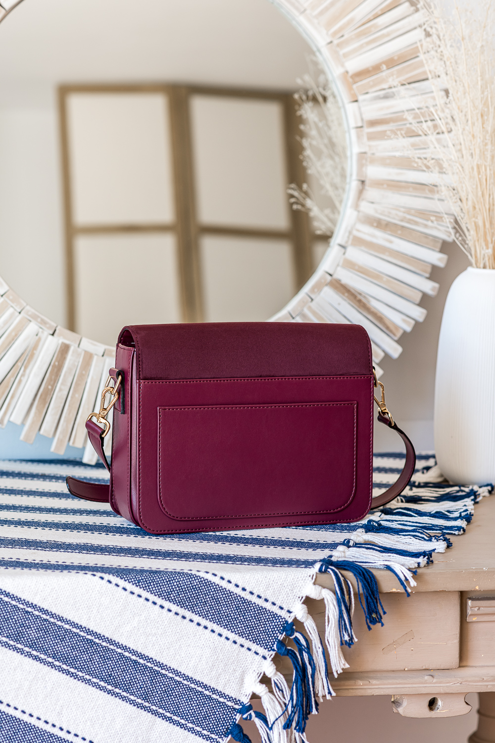 sac bandoulière Stellan grand cru 100% recyclé, végétal et naturel dos