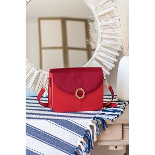 Sac bandoulière Stellan vegan - Rouge baiser