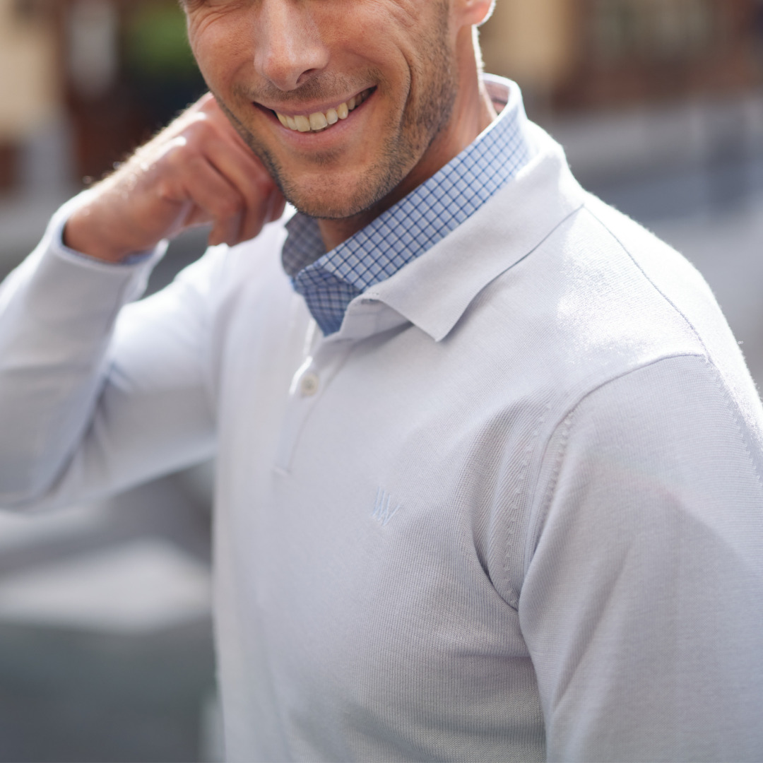 pull col boutons en laine merinos et Tencel Wolbe