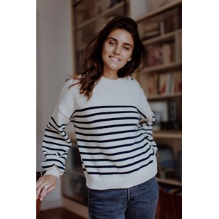🇫🇷 Pull Marin coton recyclé fabriqué en France