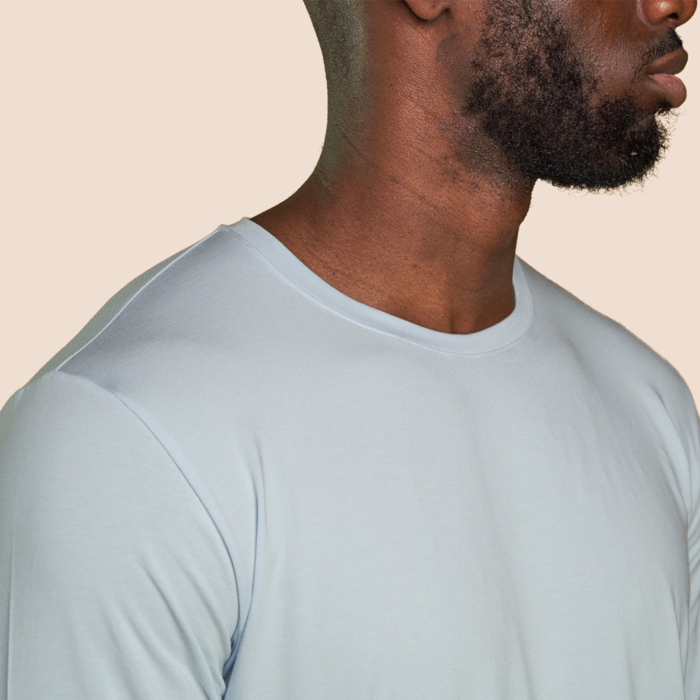 T-shirt manche longue bleu ciel pour homme Pétrone