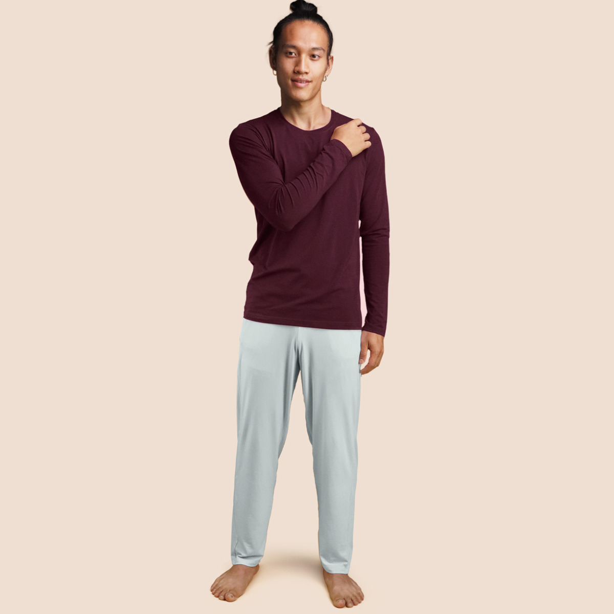 Pantalon de pyjama bleu ciel pour homme Pétrone