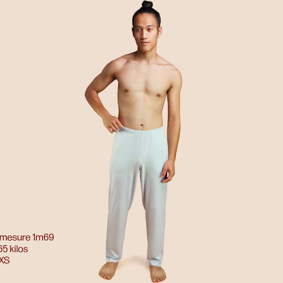 Pantalon de pyjama bleu ciel pour homme Pétrone