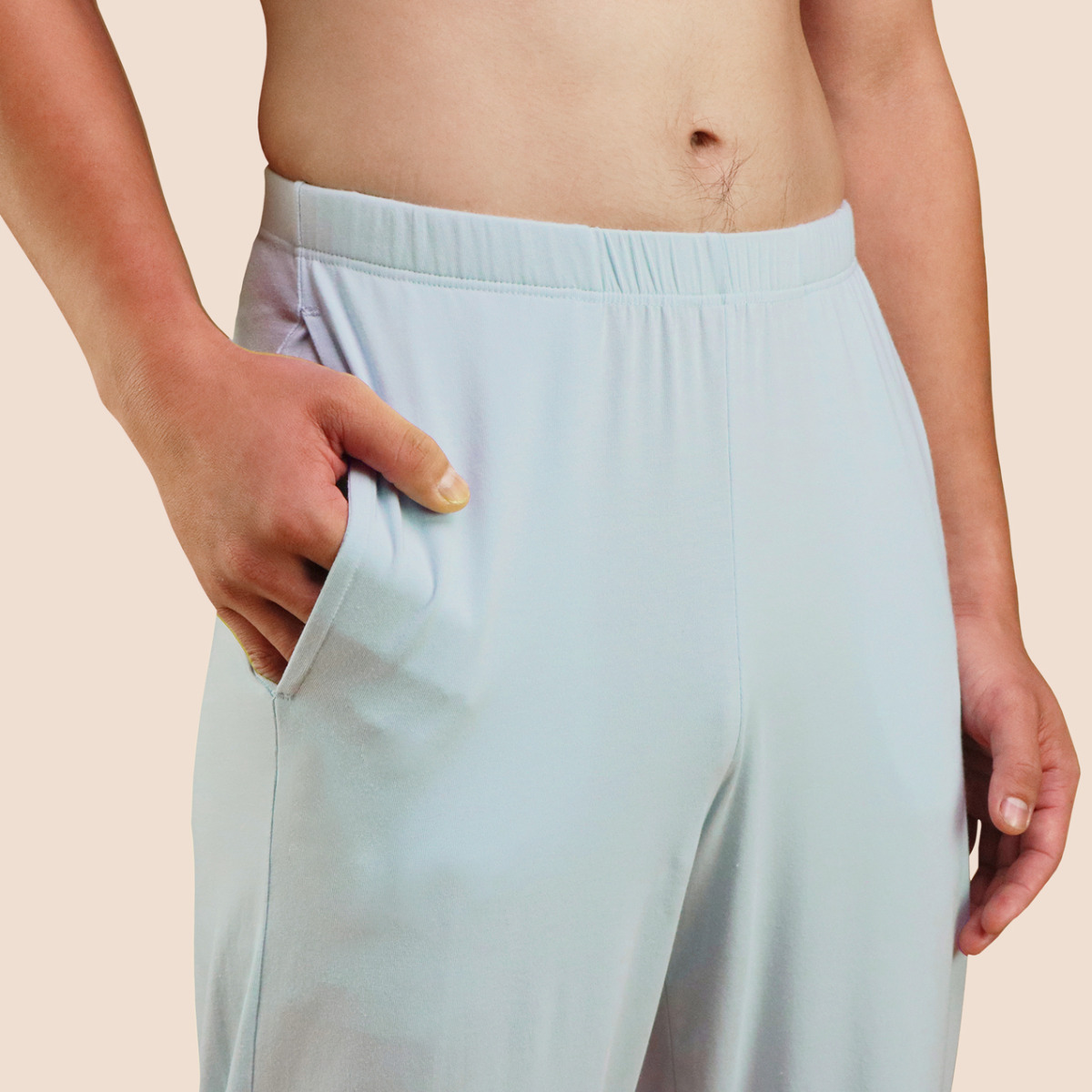 Pantalon de pyjama bleu ciel pour homme Pétrone