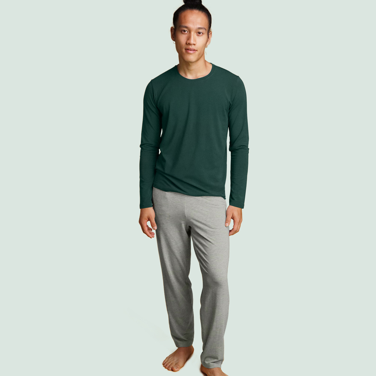 Pantalon de pyjama gris clair pour homme Pétrone