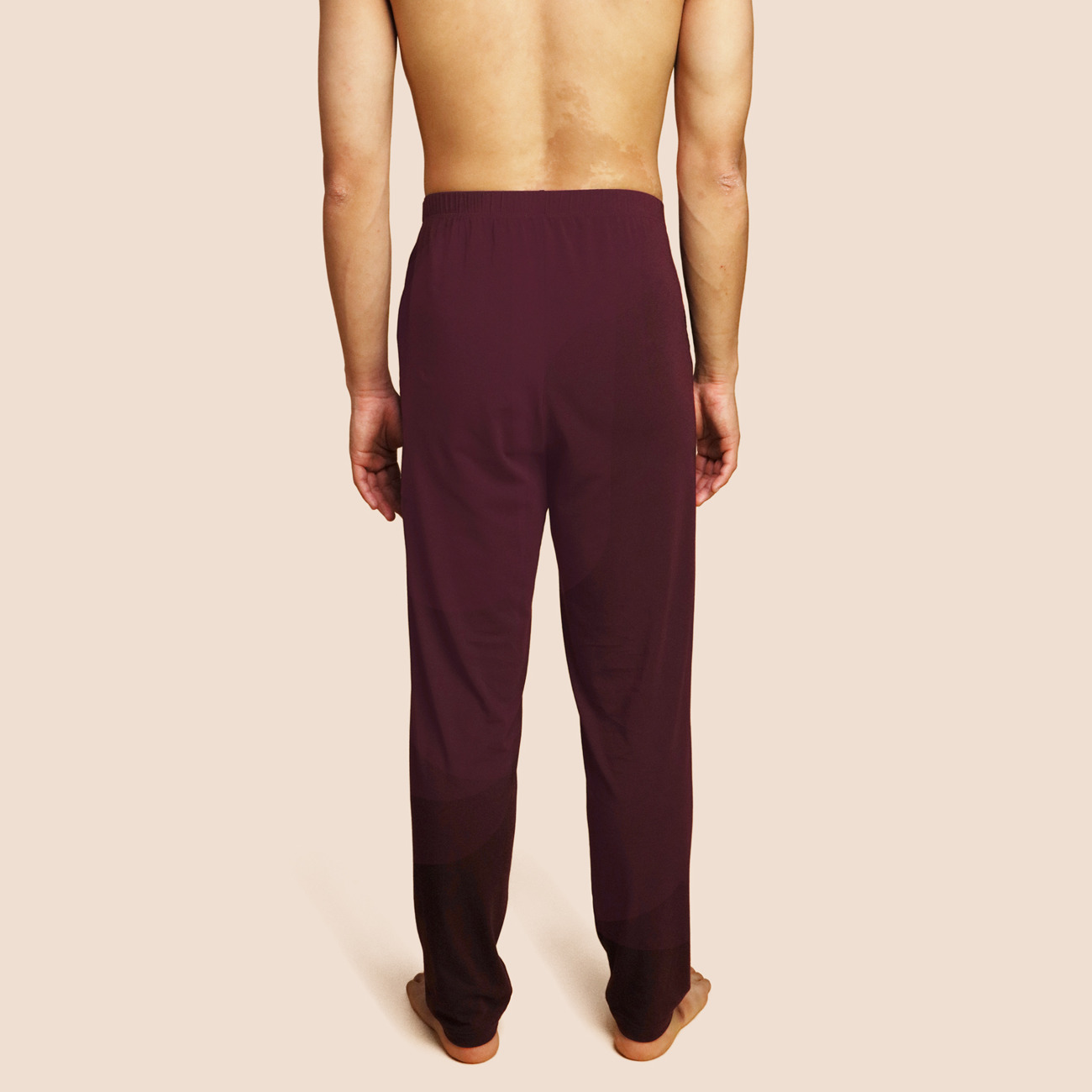 Bas de pyjama lie-de-vin pour homme Pétrone