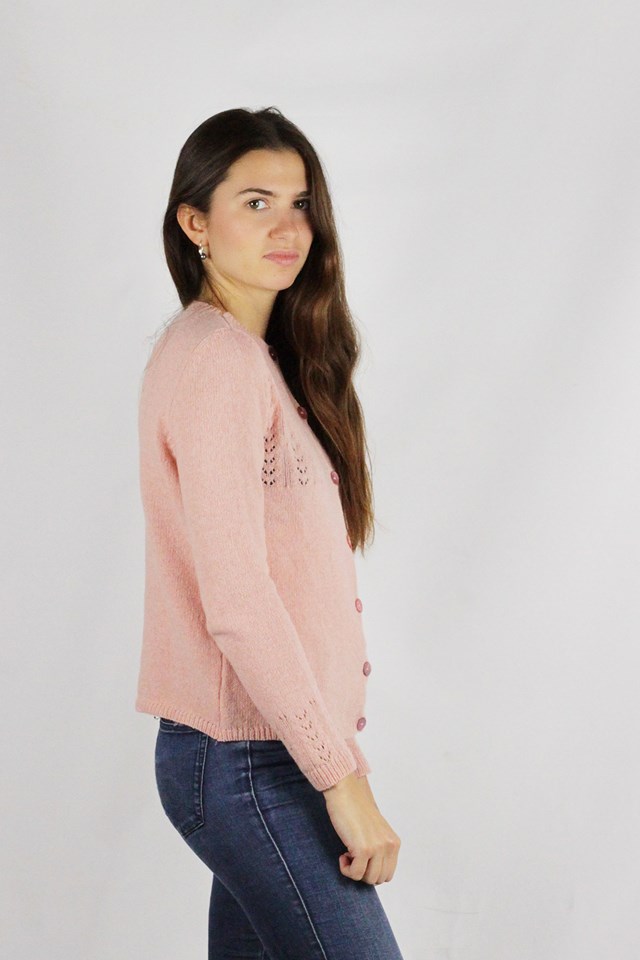 Gilet Aloé rose poudre 3