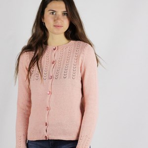 Gilet Aloé rose poudre