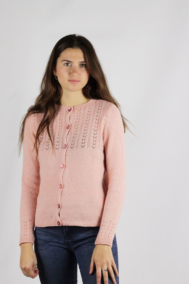 Gilet Aloé rose poudre 2