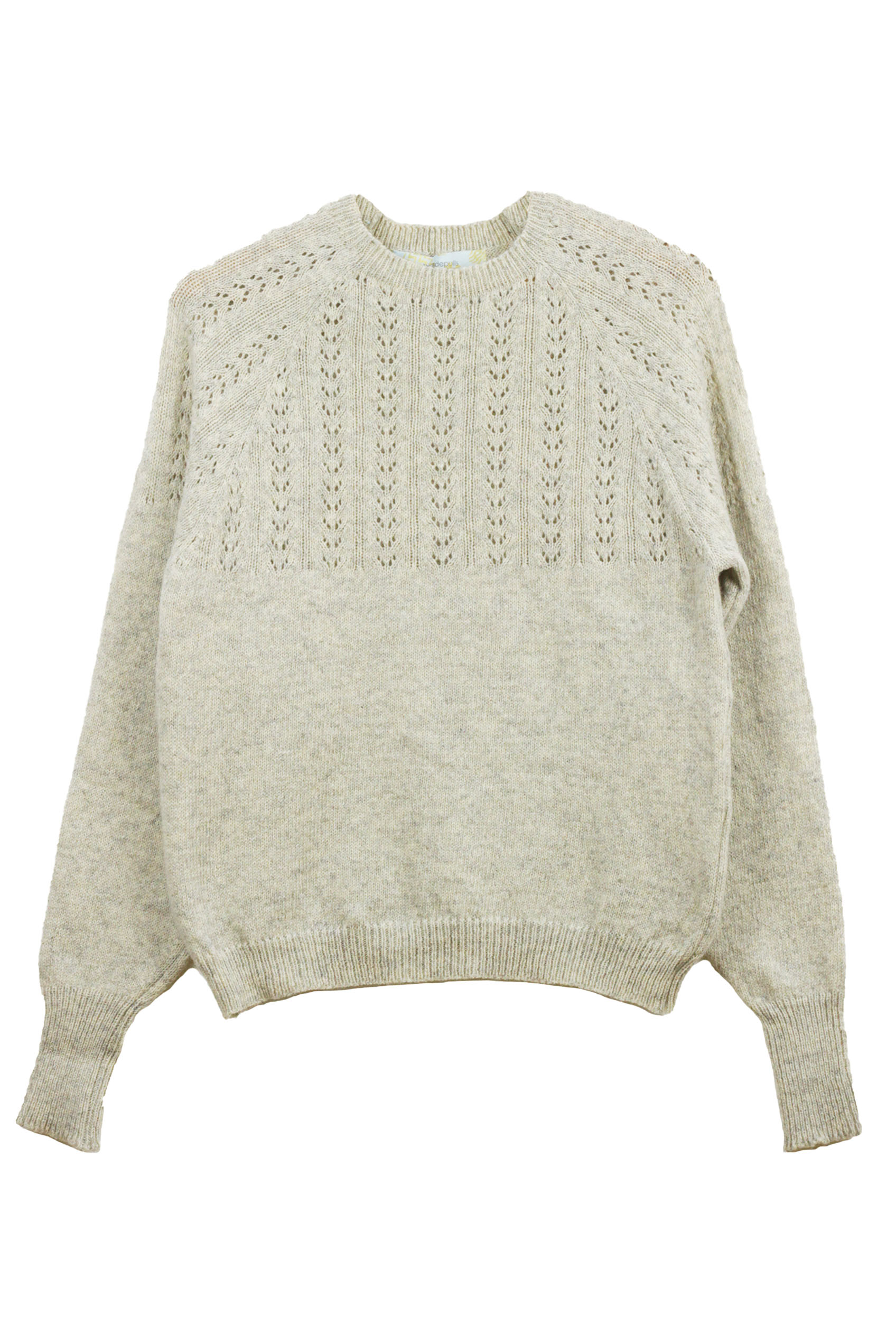 Pull Agave vert prairie, made in France 100% laine recyclée 7
