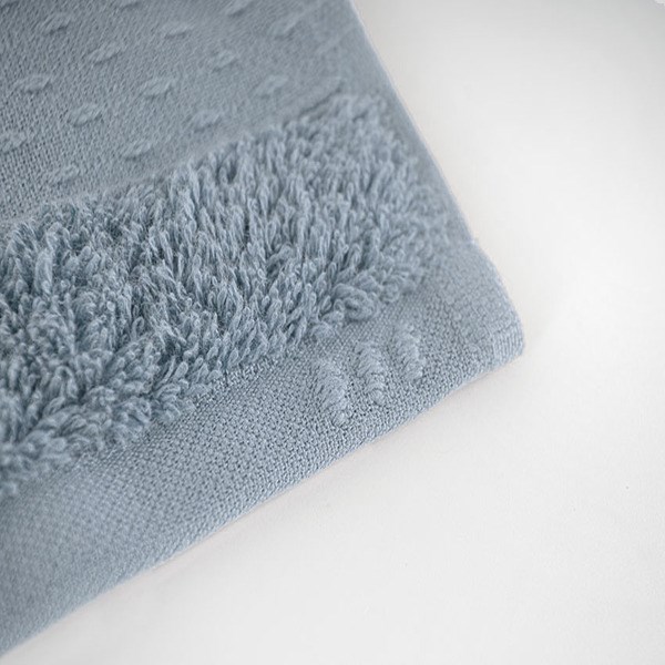 Drap de Bain 100x140 "Bleu Nébuleux" en Coton 100 % Biologique    4