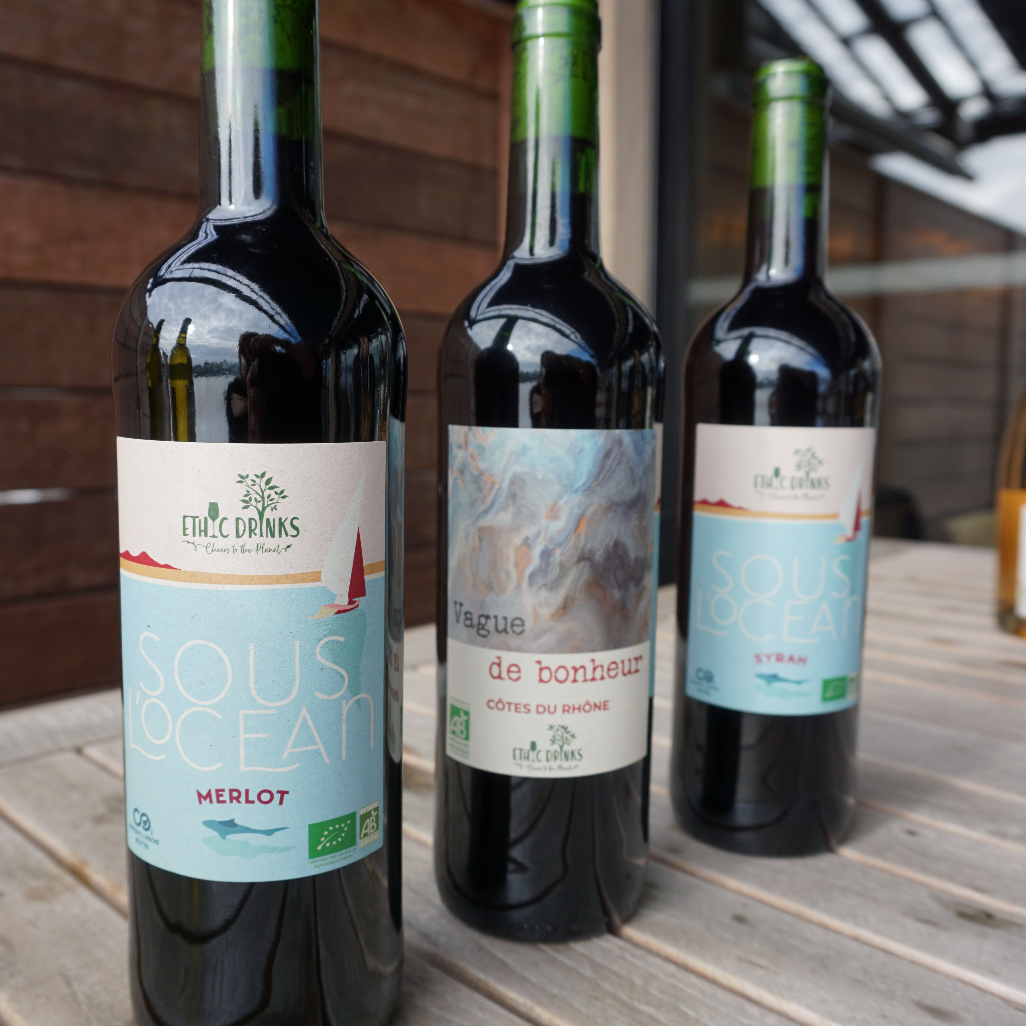 Coffret 3 Bouteilles de Vin Rouge Bio - EthicDrinks