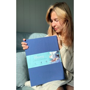 Housse de Couette "Bleu Ténébreux" en Percale de Coton 100 % Biologique (2 personnes) 