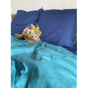Housse de Couette "Abysse" en Percale de Coton 100 % Biologique (2 personnes)  