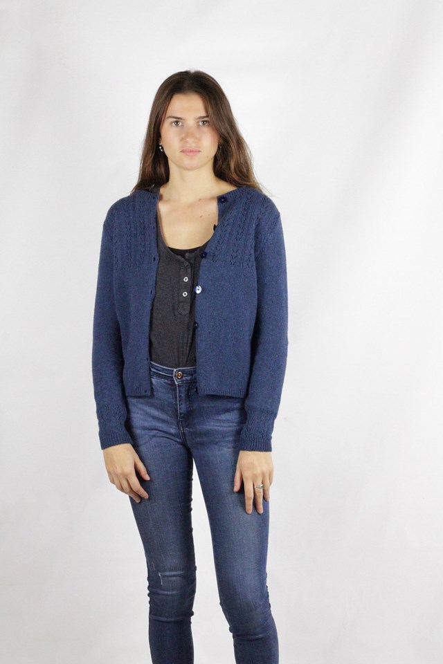 Gilet Aloé bleu jean 9