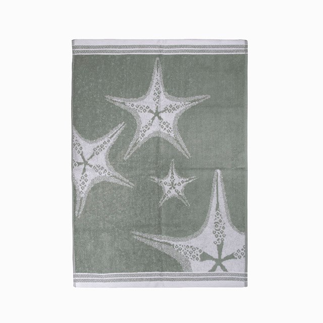 Torchon en éponge motif "Étoile de Mer" 100 % Coton Biologique 350 gr/m2 9