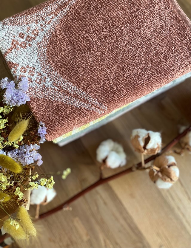 Torchon en éponge motif "Étoile de Mer" 100 % Coton Biologique 350 gr/m2 6