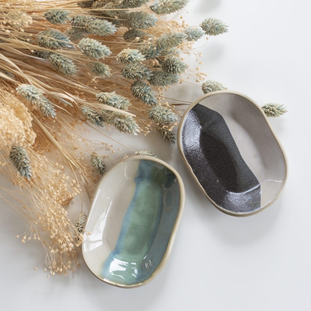 Porte-savon artisanal couleur dégradé en céramique 2