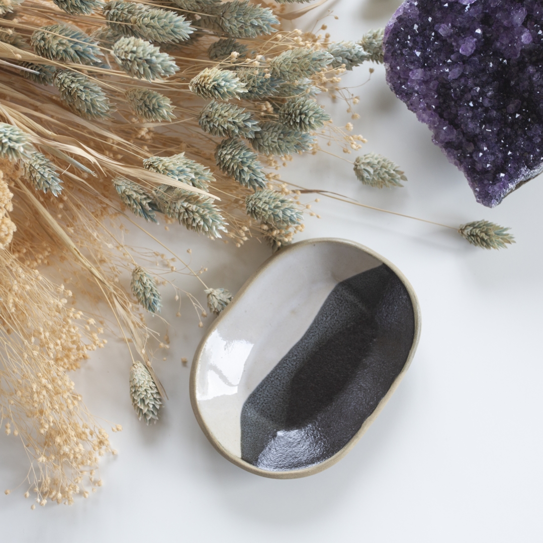 Porte-savon artisanal couleur dégradé en céramique 4